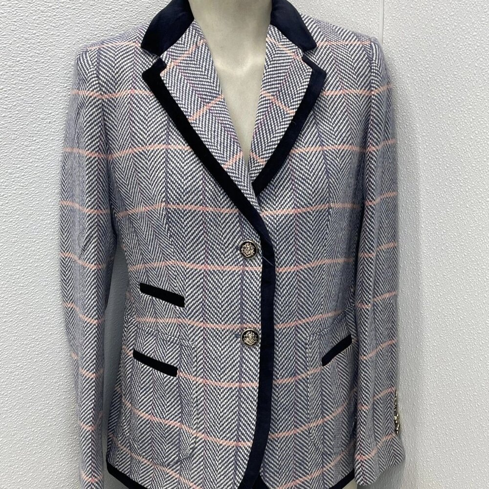 Barilouche Women's Seville Wool Slim Fit Blazer – Size 38/2 – Multicolor